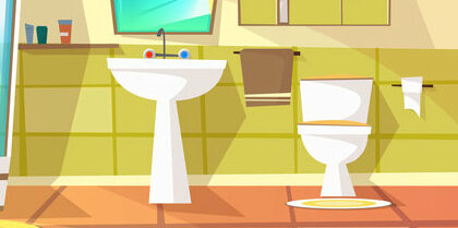 Vector Image of a bathroom